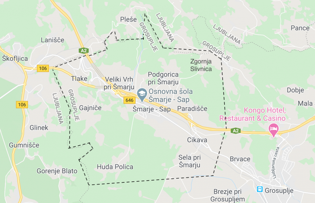 Šolski okoliš – zemljevid